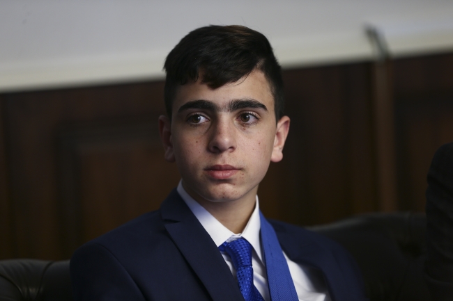 Aile Bakanı Fatma Betül Sayan Kaya, Cuneydi'yi kabul etti